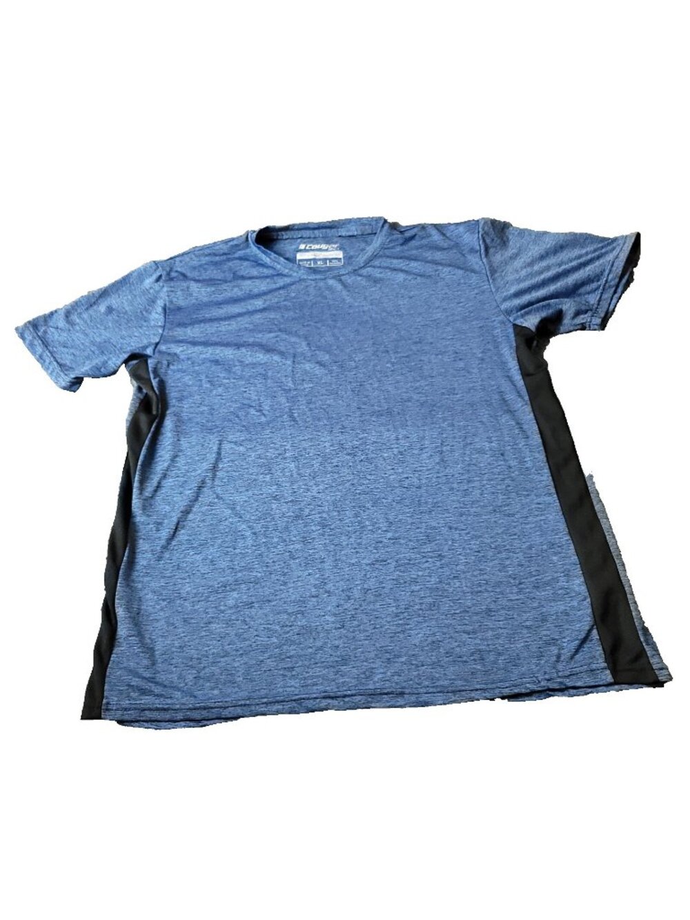 Cougar Sport Shirt Mens XL Extra Large Blue Dry Performance Gym Running Active